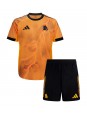 Billige AS Roma Evan Ferguson #11 Bortedraktsett Barn 2025-26 Kortermet (+ Korte bukser)